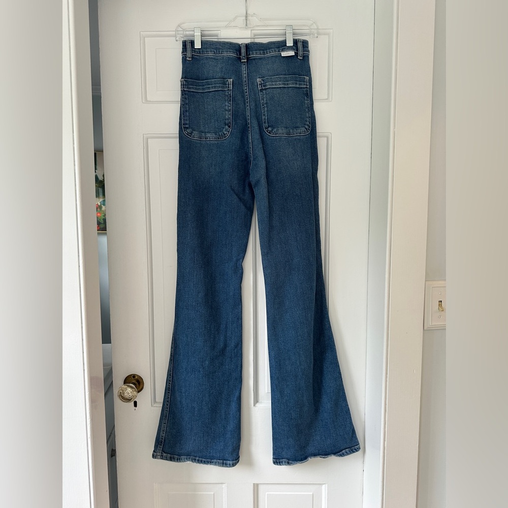 Free People Boyish The Ricky Flared High Waisted Button Fly Jeans in Size 26 - Picture 11 of 13